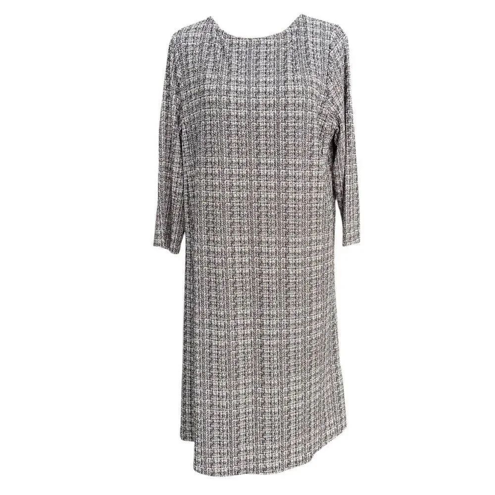 J.Jill Wearever Black and White Dress in Size Large